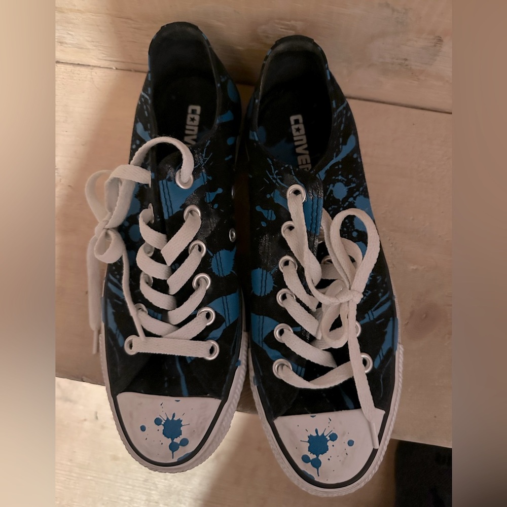 Converse All Star Chuck Taylor - paint splatter pattern - 5.5 men’s/7.5 women’s